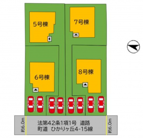 宗像市ひかりヶ丘、新築一戸建ての画像です