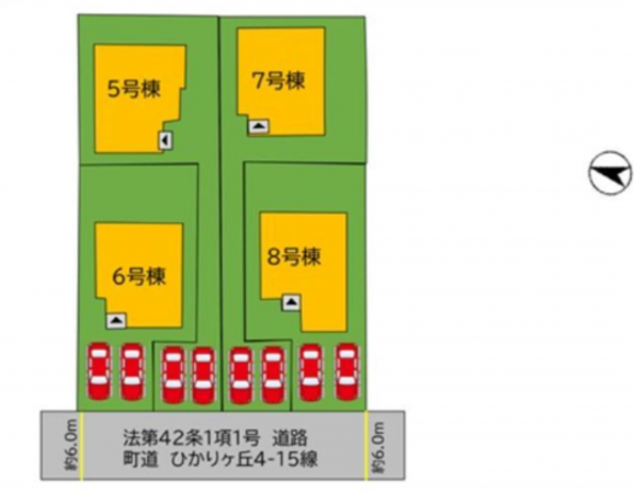 宗像市ひかりヶ丘、新築一戸建ての画像です