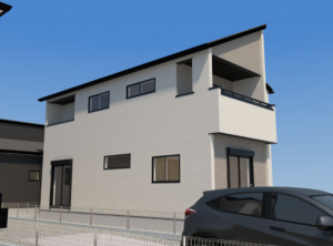 福津市津屋崎、新築一戸建ての画像です