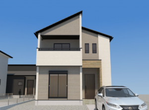 福津市津屋崎、新築一戸建ての画像です