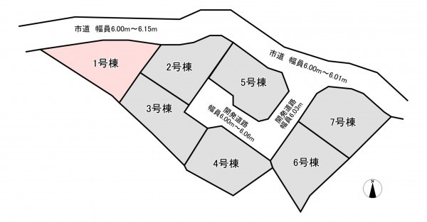 宗像市河東、土地の間取り画像です