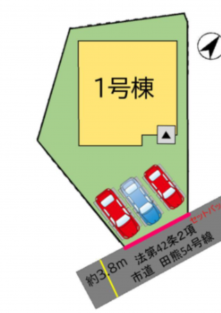 宗像市田熊、新築一戸建ての画像です