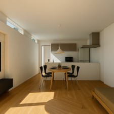 福岡市東区美和台、新築一戸建ての居間画像です