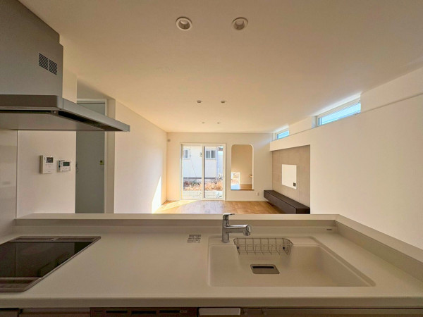 福岡市東区美和台、新築一戸建てのキッチン画像です