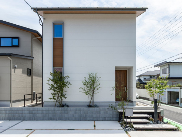 福岡市東区美和台、新築一戸建ての外観画像です