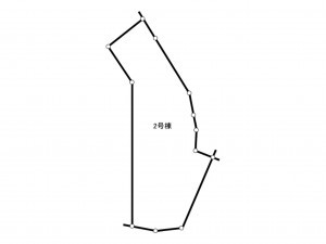 福津市福間南、土地の間取り画像です