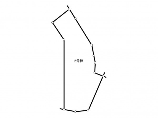 福津市福間南、土地の間取り画像です