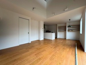 宗像市稲元、新築一戸建ての居間画像です