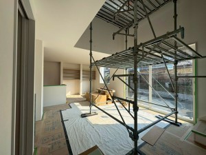 宗像市稲元、新築一戸建ての居間画像です