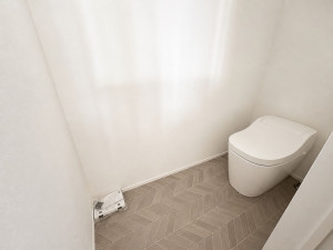 宗像市稲元、新築一戸建てのトイレ画像です