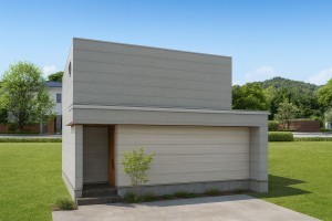 宗像市稲元、新築一戸建ての完成予想図（外観）画像です