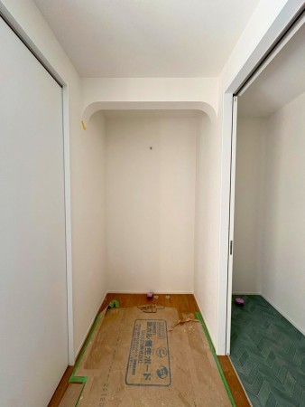 宗像市稲元、新築一戸建ての洗面画像です