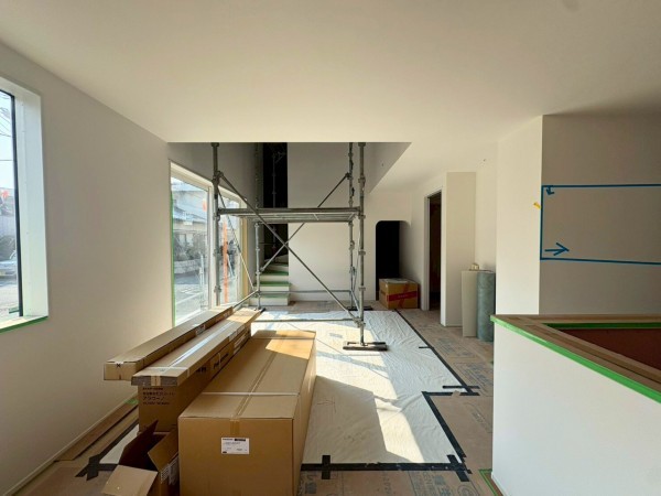 宗像市稲元、新築一戸建ての居間画像です