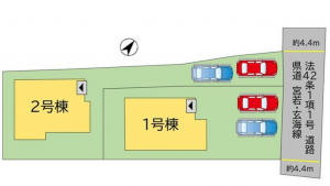 宗像市徳重、新築一戸建ての画像です