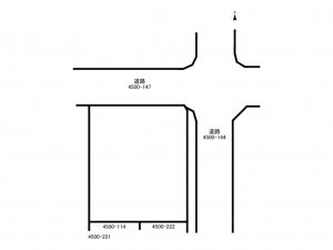 福津市西福間、土地の間取り画像です