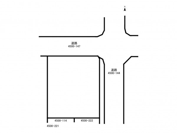 福津市西福間、土地の間取り画像です