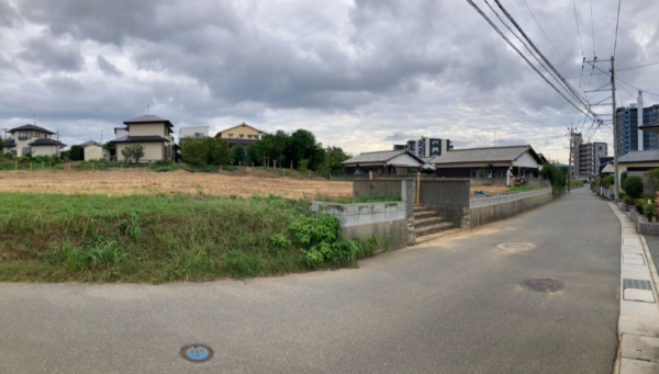 福津市花見の里、土地の画像です