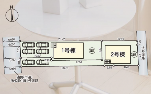 福津市西福間、新築一戸建ての画像です