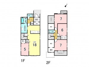 宗像市日の里、新築一戸建ての間取り画像です