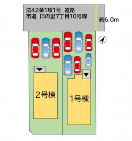 宗像市日の里、新築一戸建ての画像です