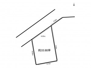 宗像市多禮、土地の間取り画像です