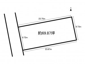 宗像市用山、土地の間取り画像です