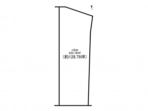 宗像市須恵、土地の間取り画像です