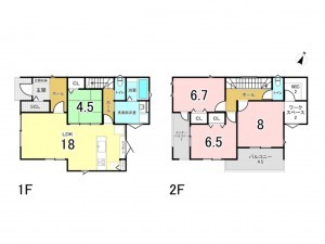 古賀市薦野、新築一戸建ての間取り画像です