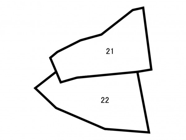 福津市若木台、土地の間取り画像です