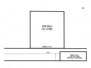 宗像市自由ケ丘、土地の間取り画像です