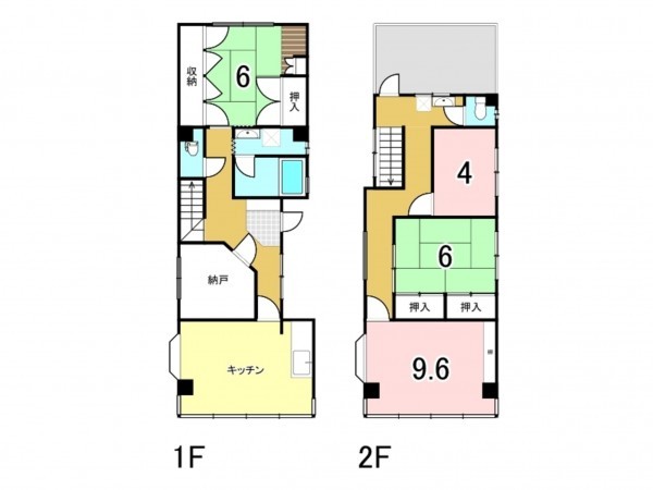 宗像市田熊、中古一戸建ての間取り画像です