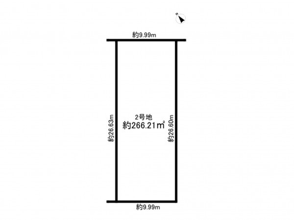 福津市津屋崎、土地の間取り画像です