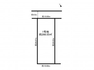 福津市津屋崎、土地の間取り画像です