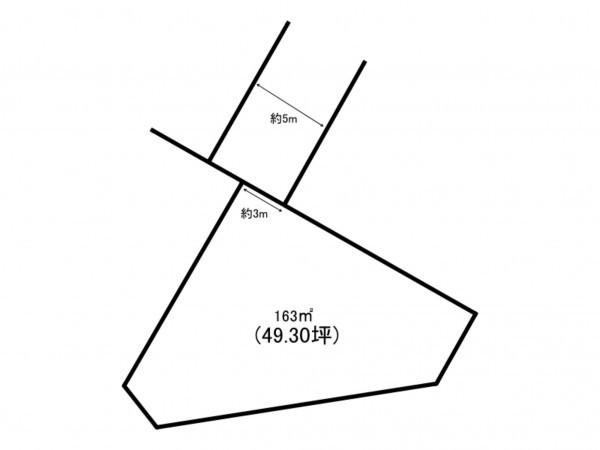 宗像市村山田、土地の間取り画像です