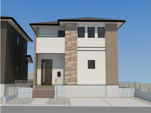 宗像市自由ケ丘、新築一戸建ての画像です