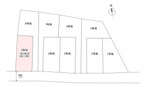 福津市福間駅東、土地の画像です