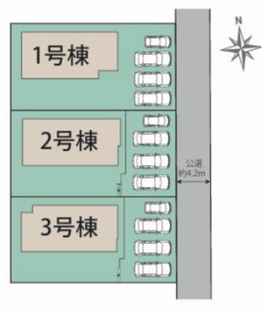 福岡市東区美和台、新築一戸建ての画像です