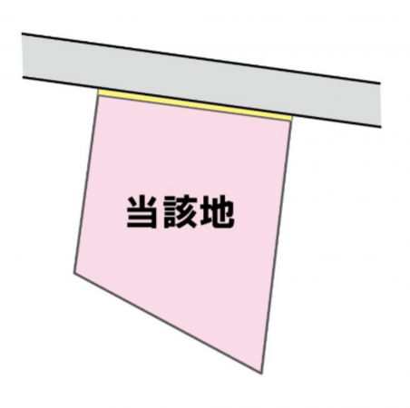福津市花見が丘、土地の間取り画像です