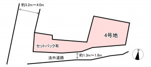 福津市宮司、土地の間取り画像です