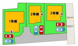 福津市津屋崎、新築一戸建ての画像です
