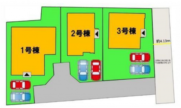福津市津屋崎、新築一戸建ての画像です