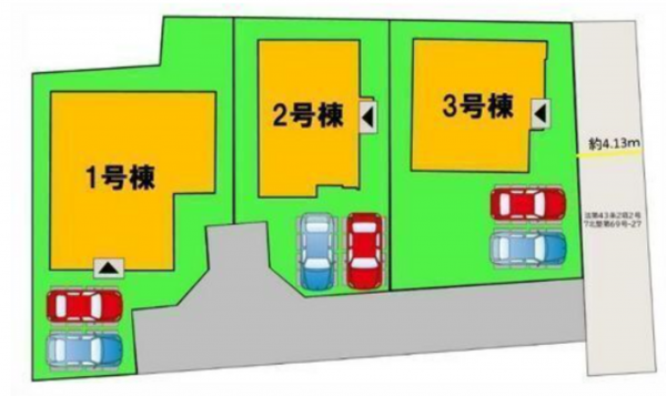 福津市津屋崎、新築一戸建ての画像です