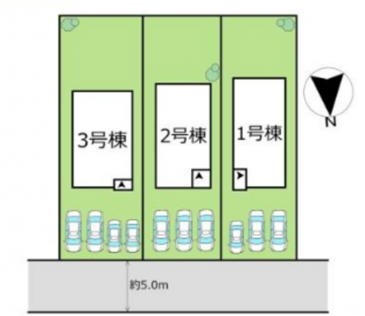 福岡市東区大岳、新築一戸建ての画像です