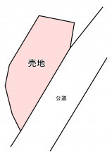 糟屋郡新宮町、土地の間取り画像です