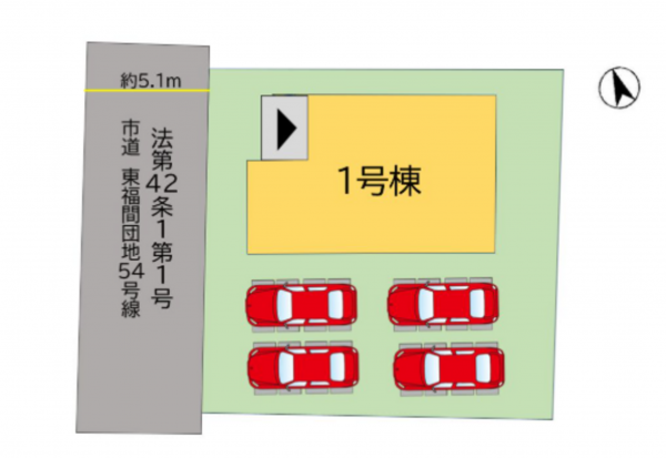 福津市東福間、新築一戸建ての画像です