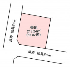 宗像市泉ケ丘、土地の間取り画像です