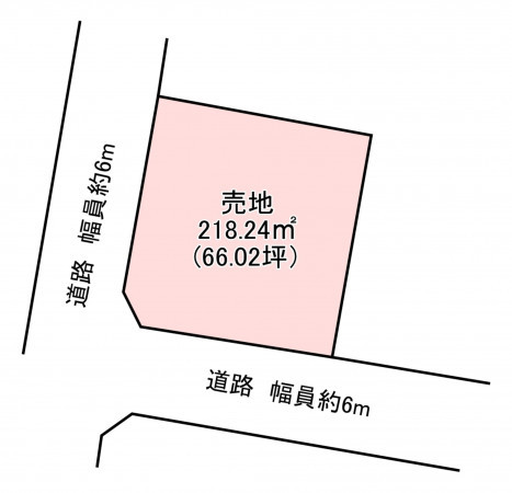 宗像市泉ケ丘、土地の間取り画像です
