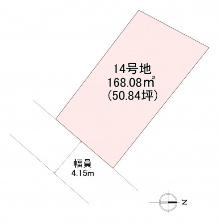 福岡市東区和白、土地の間取り画像です