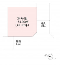 北九州市小倉北区、土地の間取り画像です