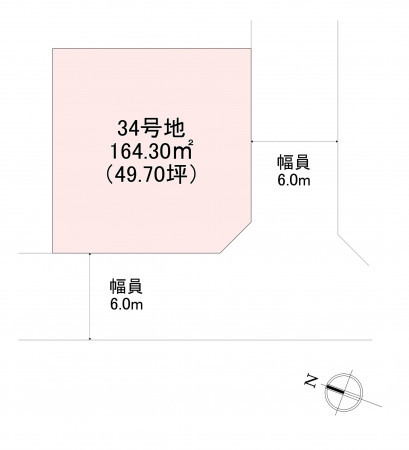 北九州市小倉北区、土地の間取り画像です